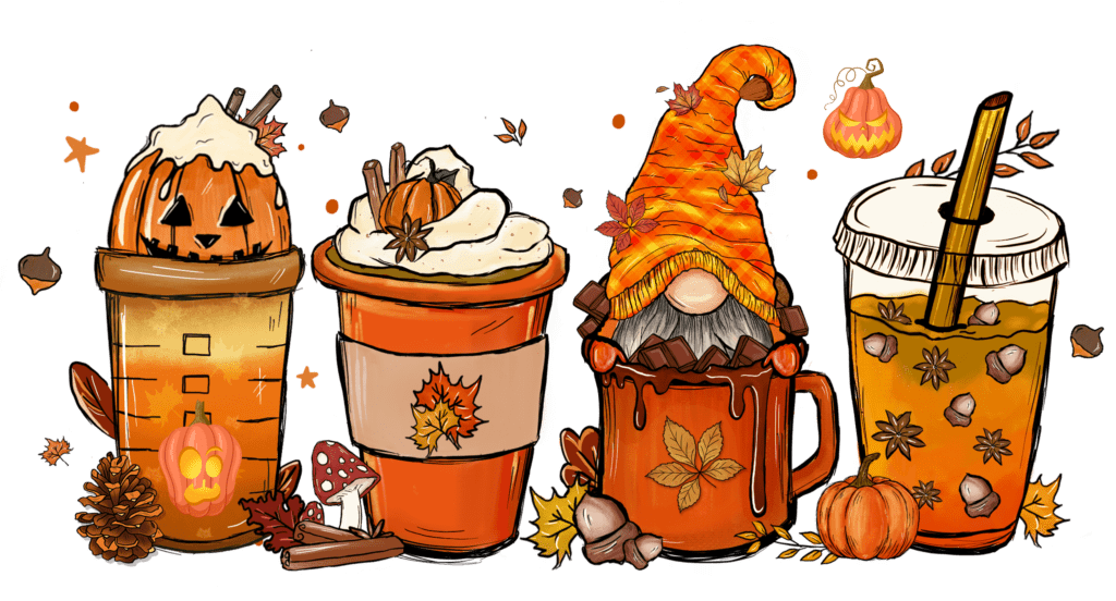 Fall Coffee Topp Transfers